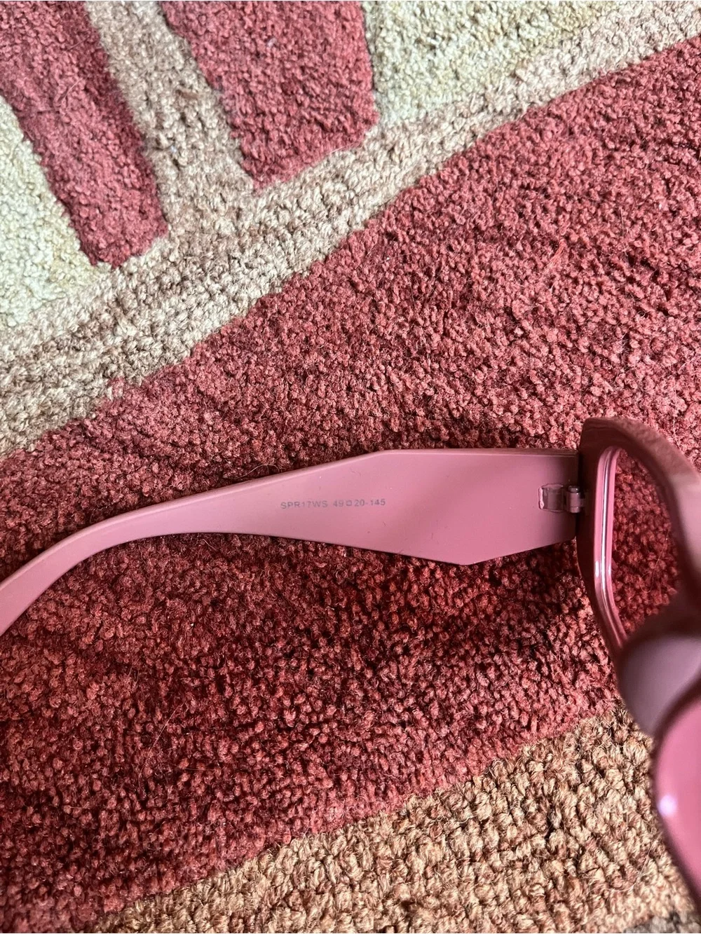 Prada Pink Rectangular Sunglasses